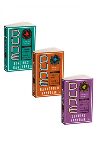 İthaki Yayınları Dune Hanedanlık Üçlemesi (3 Kitap Takım) - Atreides Handanı,...