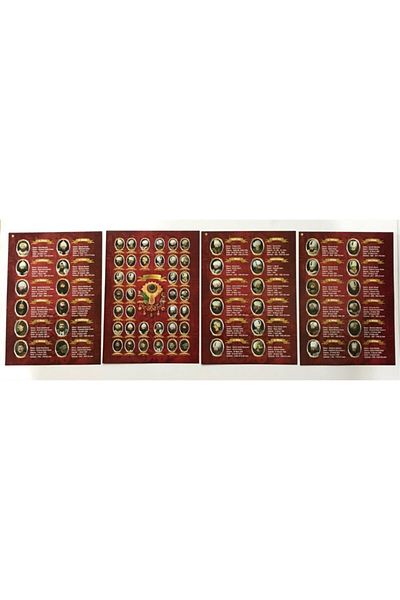 KESKİN COLOR Ottoman Saddles 4-Piece Sticker Sticker