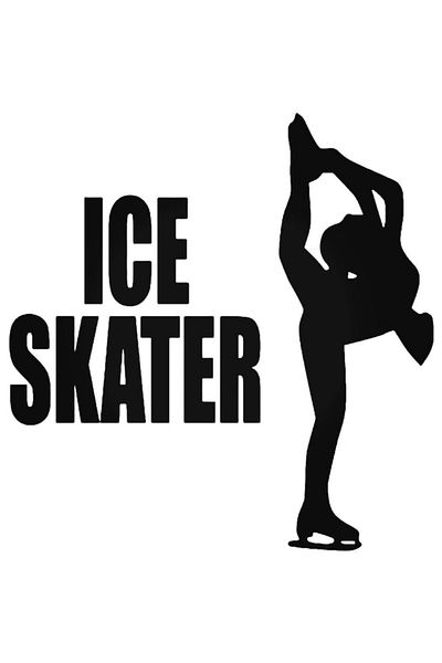 Universal Ice Skater Girl Sticker Car Auto Crest Wall Sticker 20 cm