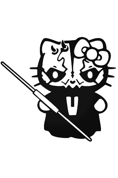 Universal Αυτοκόλλητο Hello Kitty Star Wars Darth Maul Αυτοκόλλητο Αυτοκόλλητο Αυτοκόλλητο Τοίχου Αυτοκινήτου 20cm
