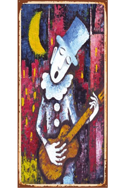 Hayat Poster Serenat 10 cm X 20 cm ρετρό μίνι ξύλινη αφίσα - στο φεγγάρι