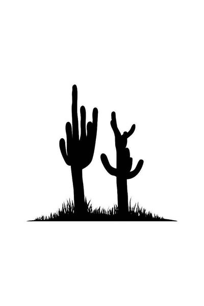 Universal Cactus Tree Desert 1 Αυτοκόλλητο Αυτοκόλλητο Αυτοκόλλητο Τοίχου Αυτοκινήτου 20cm