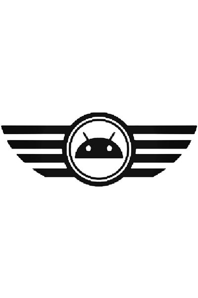 Universal Robot Wings Sticker Car Auto Rigging Wall Sticker 20 cm