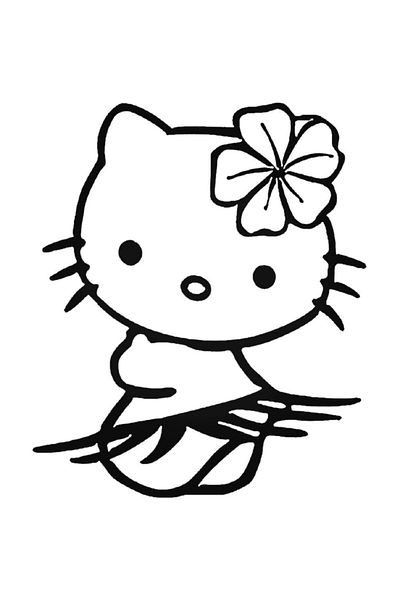 Universal Αυτοκόλλητο Hello Kitty Hula 82 Αυτοκόλλητο Αυτοκόλλητο Τοίχου Αυτοκόλλητο Αυτοκόλλητο 20 εκ