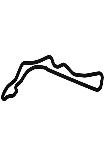 Universal Αυτοκόλλητο Most Autodrom Full Course Αυτοκόλλητο Αυτοκόλλητο Τοίχου Αυτοκινήτου Αρμα 20 εκ