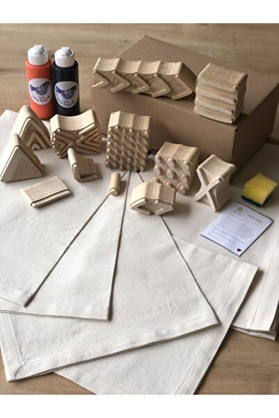 Hayat Ağacı Atölyesi Etnik Seri Runner / Amerikan Servis Tahta Baskı Hobi Kiti