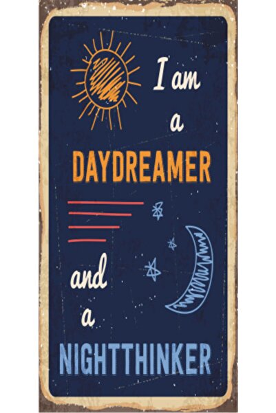 Hayat Poster Μίνι ρετρό ξύλινη αφίσα - Dreamer (10 cm x 20 cm)