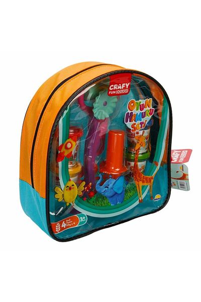 Sunman Crafy Bag Play Dough Set 200 Gr.Orange - Blue