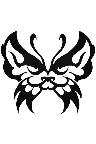 Universal Αυτοκόλλητο Tribal Cat Butterfly Αυτοκόλλητο Αυτοκόλλητο Τοίχου Αυτοκινήτου 20cm