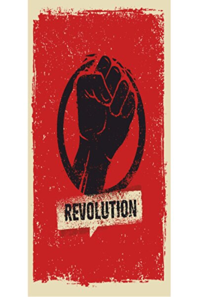 Hayat Poster Μίνι ρετρό ξύλινη αφίσα 10 cm x 20 cm - Επανάσταση