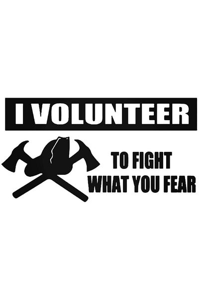 Universal Firefighter Volunteer Sticker Car Auto Rigging Wall Sticker 20 Cm