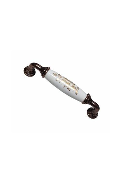 bablife Porcelain Look Sıla 96mm Antique Copper Luxury Drawer Cabinet Furniture Handles