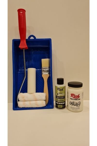 Rich Multi Decor Chalked Dolap Boyama Seti 250 Cc Kardelen + ( 120 Cc Y.mat V...