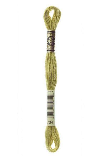Dmc 2 Pieces of Muline Thread Number 734