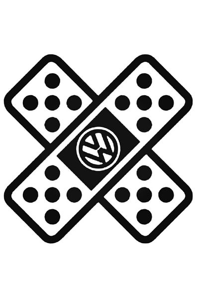 Universal Αυτοκόλλητο Vw Pleister Αυτοκόλλητο Αυτοκόλλητο Τοίχου Αυτοκινήτου 20 εκ