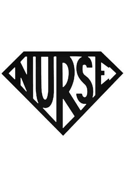 Universal Αυτοκόλλητο Super Nurse Αυτοκόλλητο Αυτοκινήτου Αυτοκόλλητο Τοίχου Οικιακό Διακοσμητικό Αυτοκόλλητο 20 εκ.