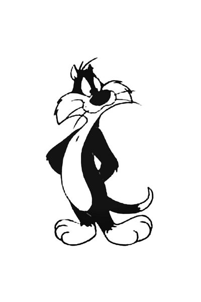 Universal Αυτοκόλλητο Sylvester The Cat Style 3 Car Auto Arma Αυτοκόλλητο τοίχου 20cm