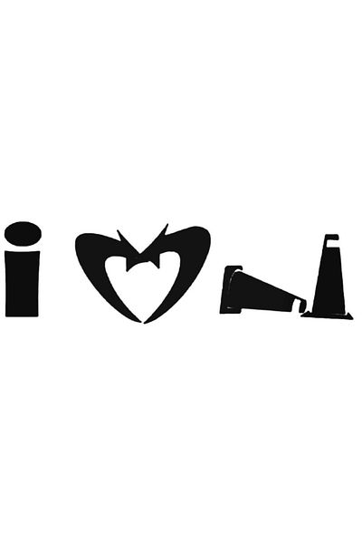 Universal I Love Cones Jdm Ιαπωνικό αυτοκόλλητο αυτοκινήτου Auto Rigging Αυτοκόλλητο τοίχου Διακοσμητικό σπιτιού 20cm
