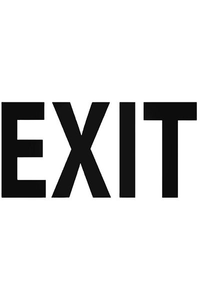 Universal Exit Sign Symbol Sticker Car Auto Rigging Wall Sticker Home Decorative Decal 20 Cm