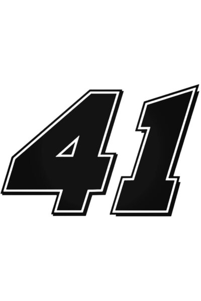 Universal ملصق حائط للسيارة من Nascar41 97 مقاس 20 سم
