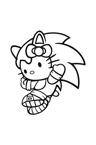 Universal Αυτοκόλλητο Hello Kitty Sonic The Hedgehog Αυτοκόλλητο Αυτοκόλλητο Τοίχου Αυτοκινήτου 20cm