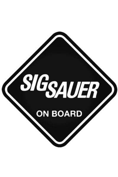 Universal ملصق حائط للسيارة من Gun Sig Sauer على اللوحة مقاس 20 سم