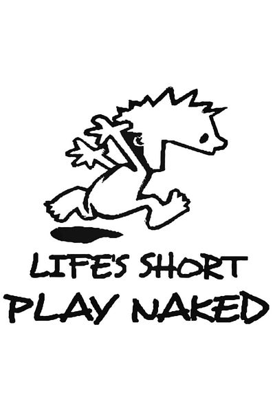 Universal Life039s Short Play Naked Αυτοκόλλητο Αυτοκόλλητο Αυτοκόλλητο Τοίχου Αυτοκινήτου 20 εκ