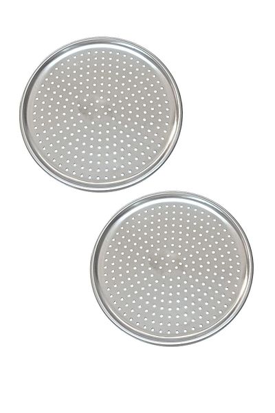 Reoona Perforated Pizza Tray Lahmacun Pita Tray 36cm 2 Pieces