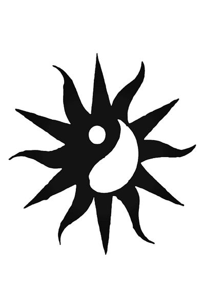 Universal Αυτοκόλλητο Tribal Sun 10 - 20 cm για αυτοκίνητο και τοίχο