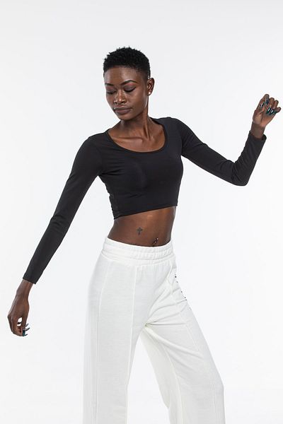 The Base Women's Black Crop Bustier