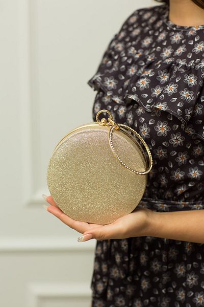 weem bag Βραχιόλι Ανοιχτό Χρυσό Ασημί Βραδινό Φόρεμα Τσάντα
