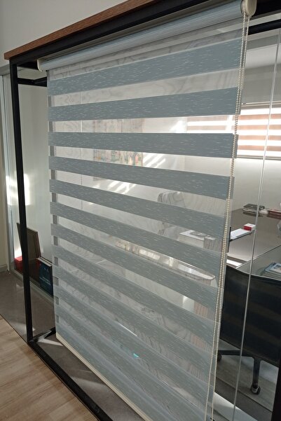 CLARISS HOME Zebra Stor Perde Turkuaz Mavi Çocuk Odası