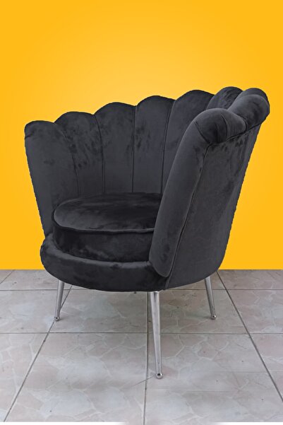 Lovisse Istiridye Berjer Siyah - Krom - Gümüş