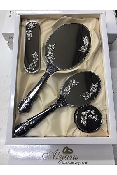 Alyans Mirror Comb Set, 4 Pieces
