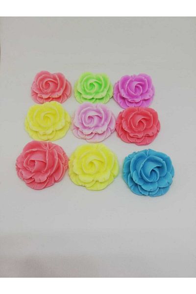 Dolce Soap - Scented Ornamental Soap - Rose 9 Pieces Blue - 2 cm