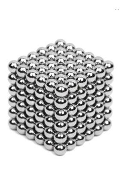 Genel Markalar Parça Gümüş Neocube Sihirli Toplar Tek Renkli Manyetik Neodyum...