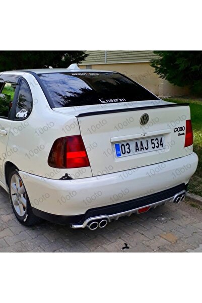 10oto Vw Volkswagen Polo Classic Difüzör Siyah Universal Plastik 4 Çıkış Egzo...