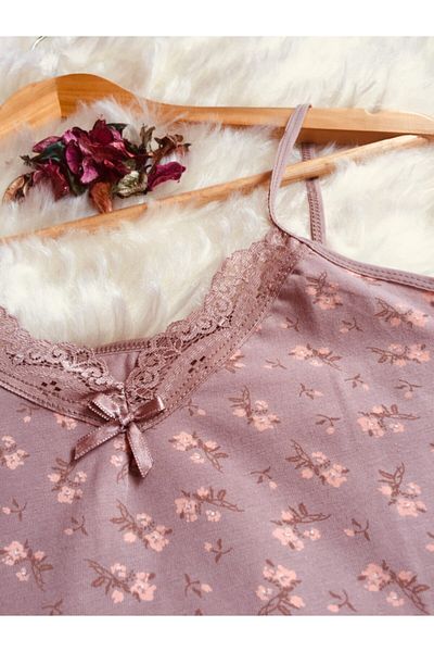Altınay Women's Lace Undershirt Panty Slip Set