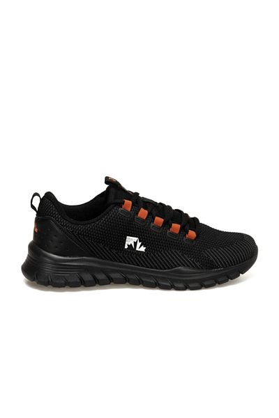 lumberjack Weasley Black-Orange Memory Foam Sneakers - Memory Sole