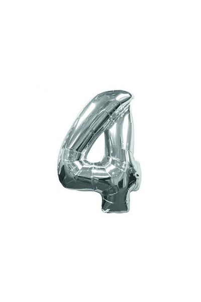 ikm balon Foil Number Balloon Small Size 35 Cm Silver 4