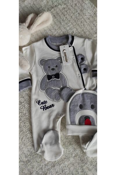 Bertoby Bear Jumpsuit 100% Cotton