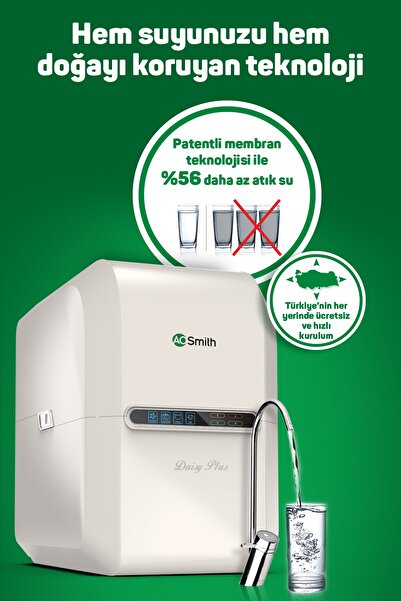 A.O. Smith A.o. Smıth Daisy Plus Su Arıtma Cihazı Tezgah Altı (yetkili Bayi Güvencesiyle)