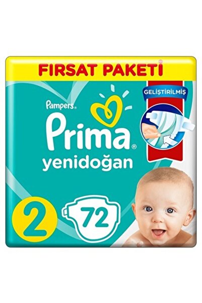 Prima Bebek Bezi Aktif Fırsat Paketi Yenidoğan 2 Beden Mini 72li