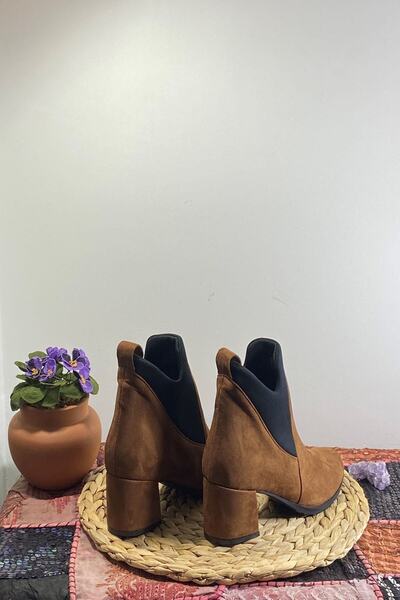 FREEFOUR Taba Süet Topuklu Bot