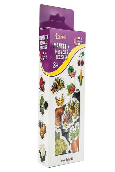 Diytoy Manyetik Meyveler Sebzeler