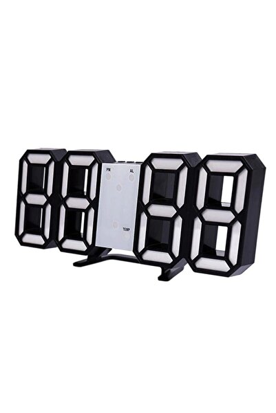 Genel Markalar 3d Led Dijital Alarm Ve Termometre Takvim Masa Duvar Saati