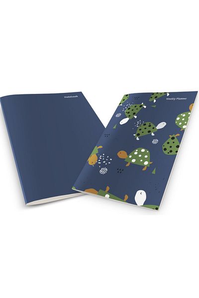 Pelikan Yayınları Colorful Turtles Weekly Planner & Notebook