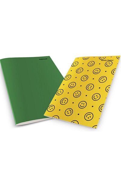 Pelikan Yayınları Pattern With A Smiling Face Weekly Planner & Notebook
