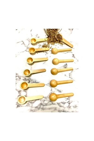 Genel Markalar Bambu Kürek Model Baharat Kaşığı 12 Adet