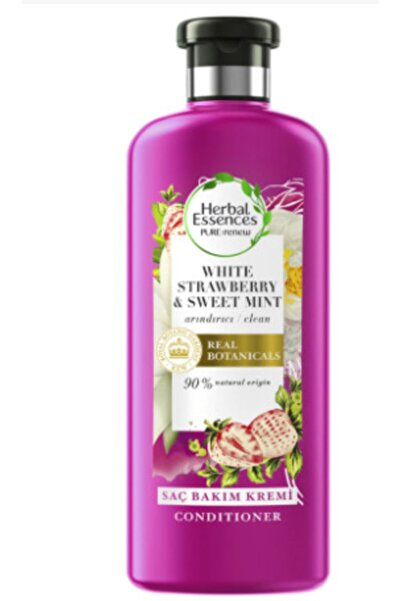 Herbal Essences كريم العناية بالشعر المنقي بالفراولة البيضاء والنعناع الحلو م...